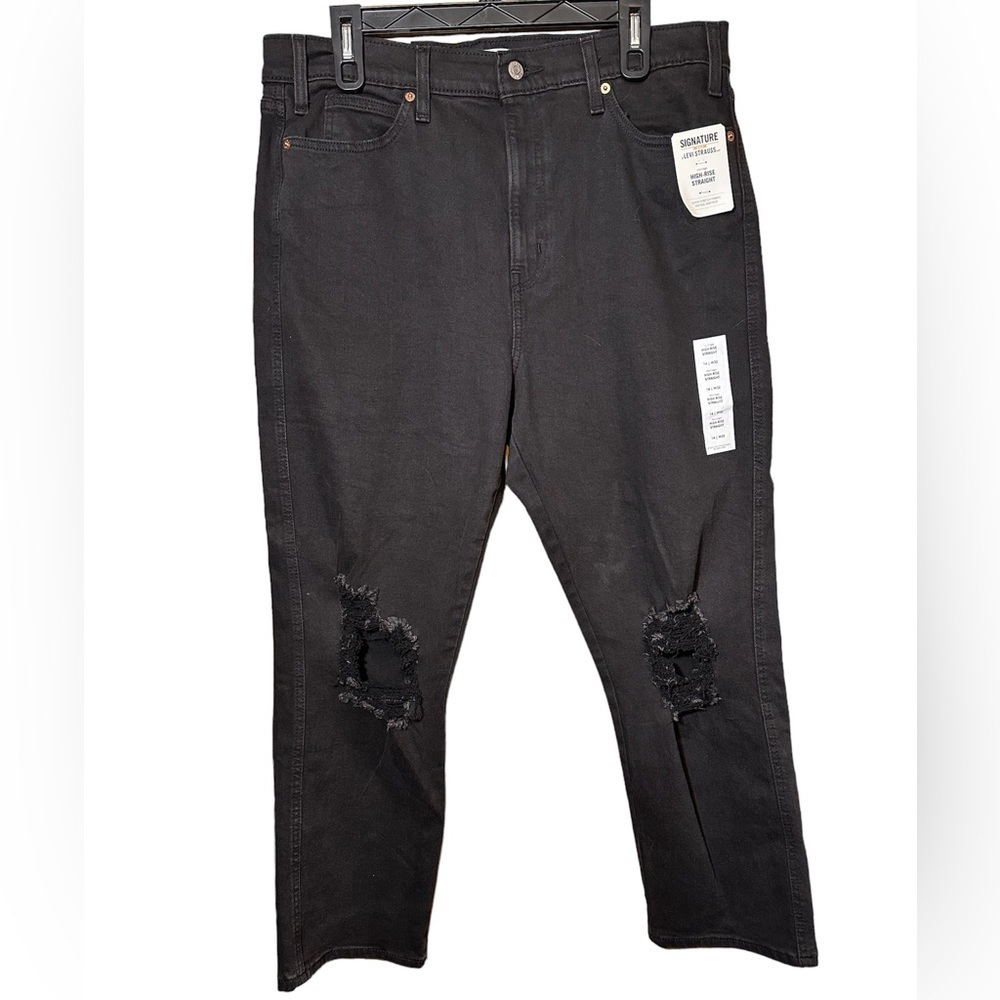NWT Signature by Levi Strauss heritage high-rise straight jeans size 14 /W32